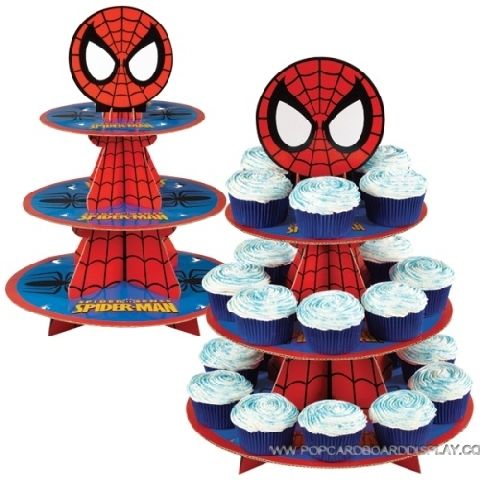 cartoon theme cardboard cupcake stand