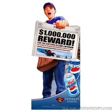 newspaper cardboard advertising standee display