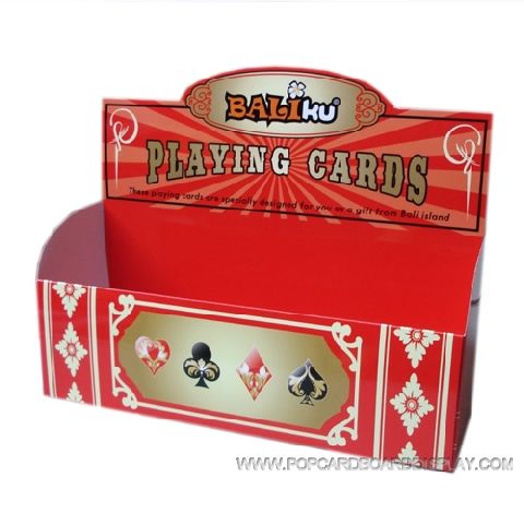 playing cards counter display box