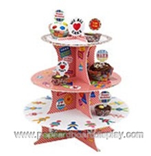 birthday theme cardboard cupcake stands
