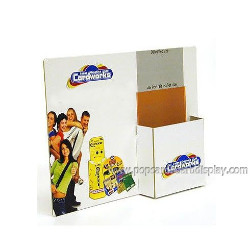 POP advertising promotion cardboard counter display stands pamphlet display box