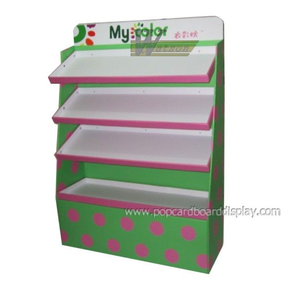 supermarket promotion customized corrugated cardboard display standee paper rack