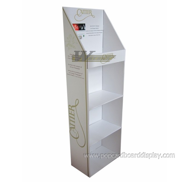 red wine retail & promotion corrugated cardboard POP display shelf