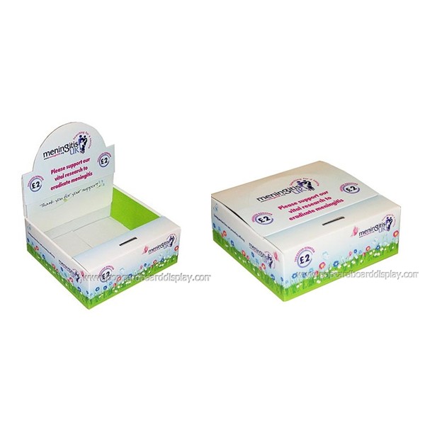 Foldable Cardboard Counter Display Box Portable Cardboard Display