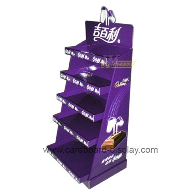 cardboard advertising tray display stand for chocolate bar
