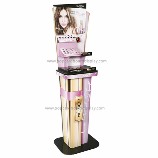Makeup lipsticks cardboard advertising display standee