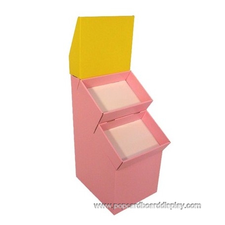 3 tiers trapezoid floor dump bin