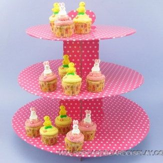 3 tier OEM pattern cupcake stand