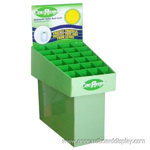 cardboard compartment dump bin display stands for healthy tea