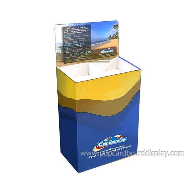 car accessories cardboard floor display dump bin