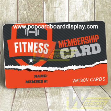 Custom Plastic Membership Cards for gym or club