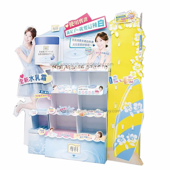 Pop Showcase Advertising Standee For Skin Care Promotion 