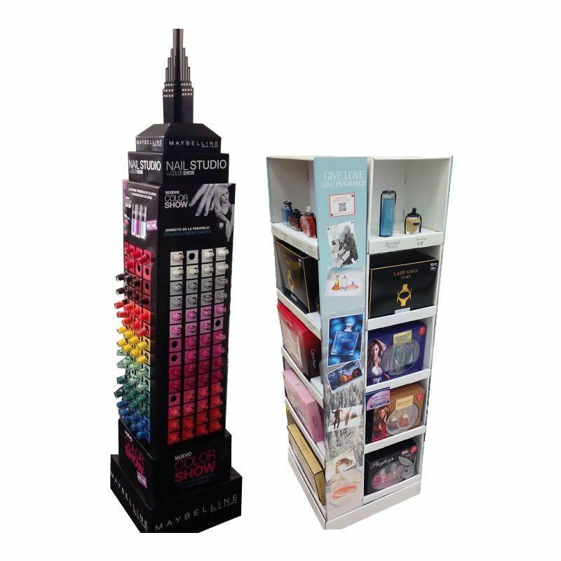 perfume lipstick cardboard display stands