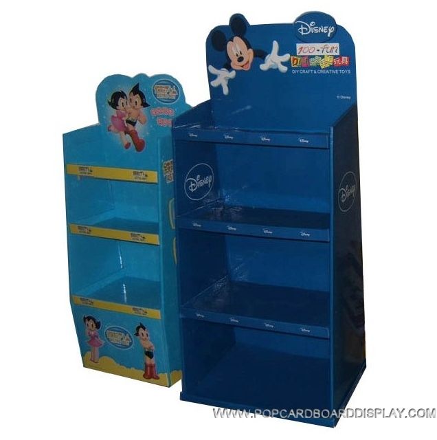 cartoon disney cardboard display rack for candy toy and stationery promotion