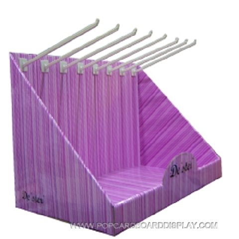 purple ornament hook countertop display box