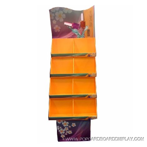 trapeziform tray floor display stand