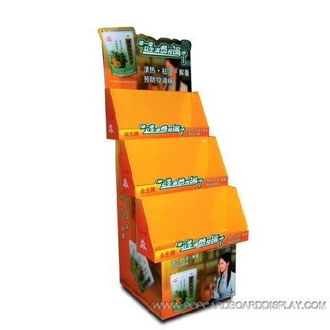 supermarket tea leaf promotional cardboard display