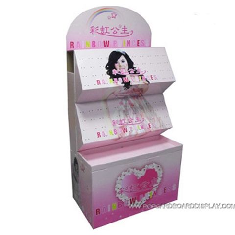 cosmetic cardboard floor standee display