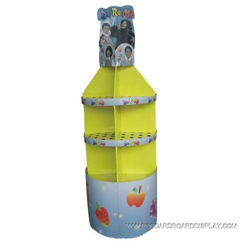 cylinder cardboard display standee