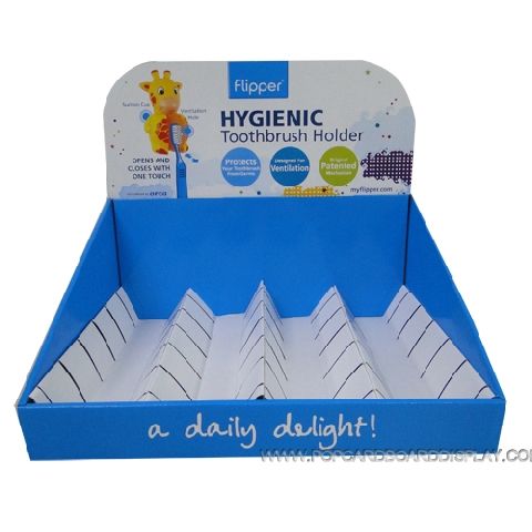 toothbrush display counter box cardboard displays