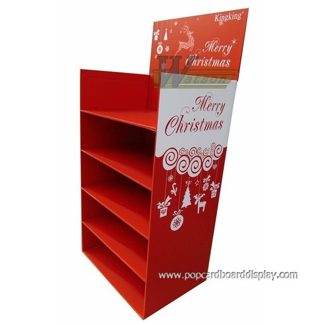 christmas theme cardboard display stand