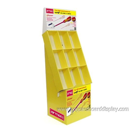 eye-catching cardboard magazine compartment display racks