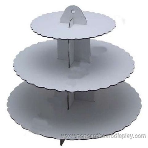 3 tiers customized cardboard cupcake stands cupcake tree