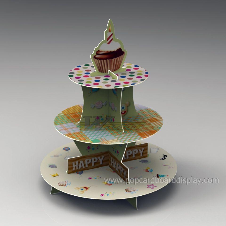 children birthday party cupcake stand, festival cardboard cake stand