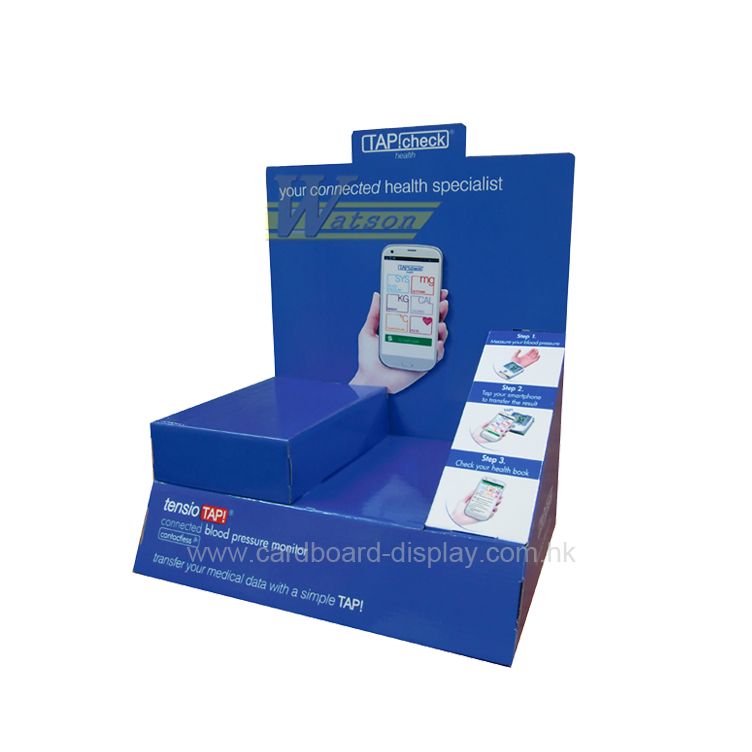 cardboard counter table display for medical instrument