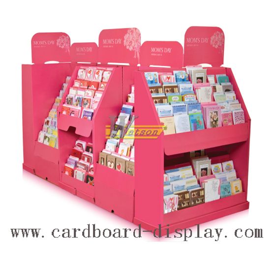 greeting cards cardboard display, pallet display