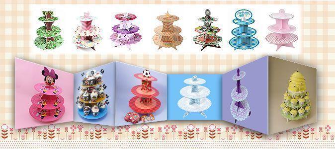 Corrugated cupcake stands