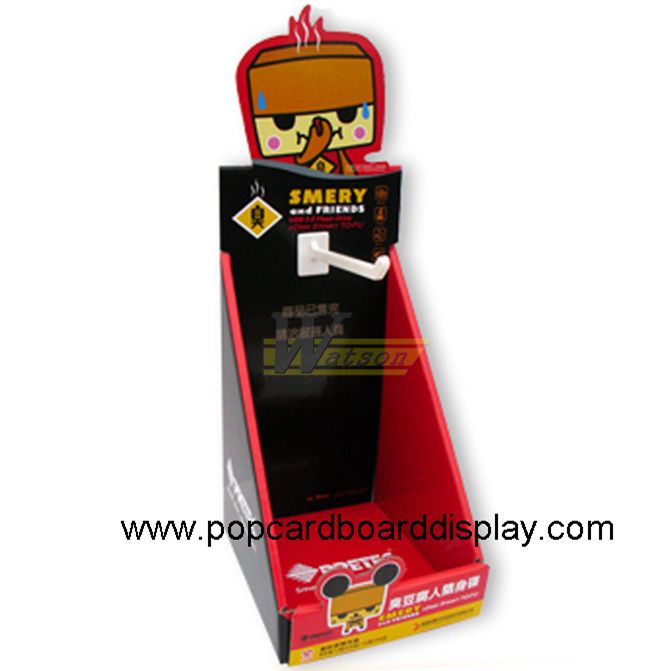 custom printed cartoon corrugated counter display small box