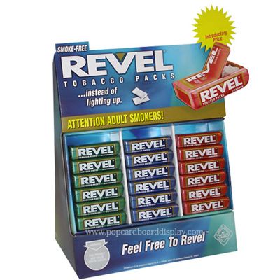 Revel Candy Cardboard Displays PDQ Snacks counter displays