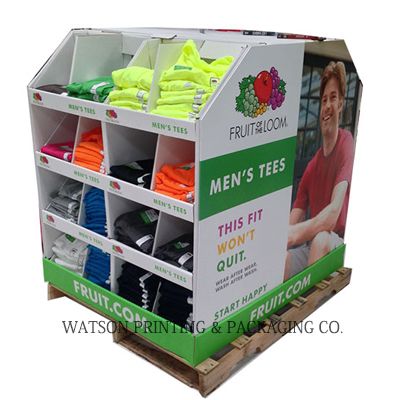 Clothing underwear paper pallet display