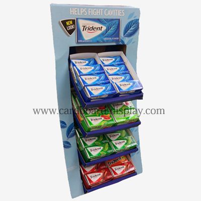 Trident Chewing gum paper display stand Paper shelves