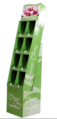 Promotional cardboard display stand paper